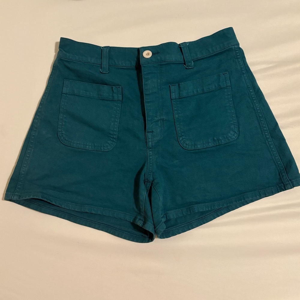 Madewell Emmet 2.0 Shorts in Teal